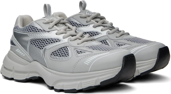 Axel Arigato Gray & Silver Marathon Sneakers - Image 4