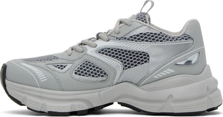 Axel Arigato Gray & Silver Marathon Sneakers - Image 3