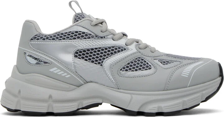 Axel Arigato Gray & Silver Marathon Sneakers