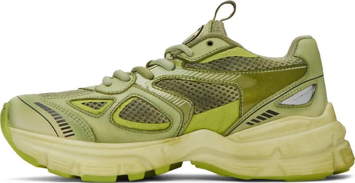 Axel Arigato Green Marathon Dip-Dye Sneakers - Image 3