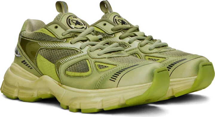 Axel Arigato Green Marathon Dip-Dye Sneakers - Image 4