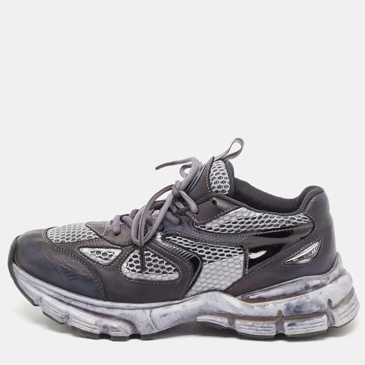 Axel Arigato Grey/Blue Mesh and Leather Marathon R Trail Sneakers Size 39