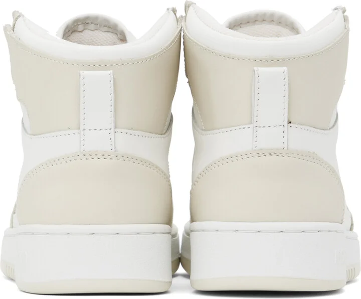 Axel Arigato Off-White & Beige Dice Hi Sneakers - Image 2