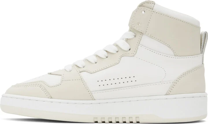 Axel Arigato Off-White & Beige Dice Hi Sneakers - Image 3