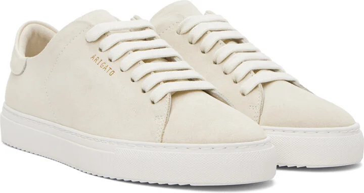 Axel Arigato Off-White Clean 90 Suede Sneakers - Image 4