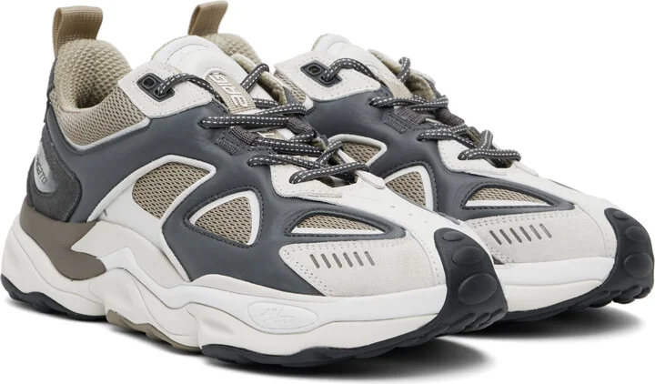 Axel Arigato Off-White & Gray Satellite Runner Sneakers - Image 4