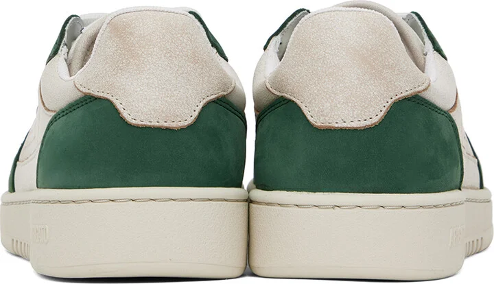 Axel Arigato Off-White & Green Dice Lo Sneakers - Image 2