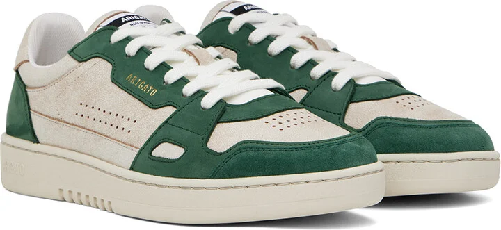Axel Arigato Off-White & Green Dice Lo Sneakers - Image 4
