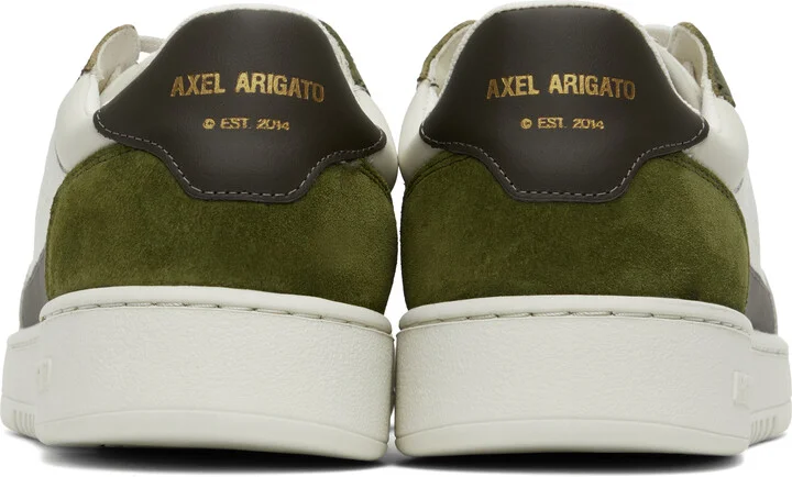 Axel Arigato Off-White & Green Dice Lo Sneakers - Image 2
