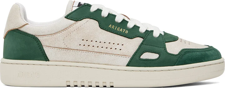 Axel Arigato Off-White & Green Dice Lo Sneakers