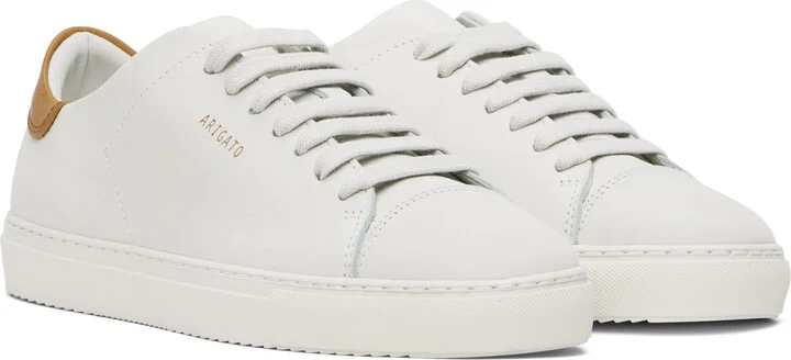 Axel Arigato Off-White & Tan Clean 90 Cap Sneakers - Image 4