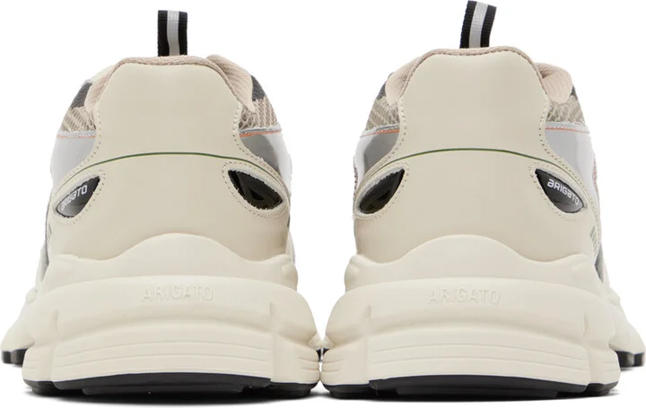 Axel Arigato Off-White & Tan Marathon Runner Sneakers - Image 2