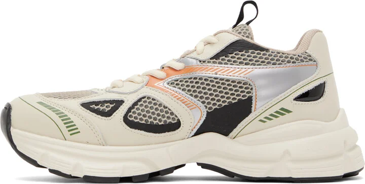 Axel Arigato Off-White & Tan Marathon Runner Sneakers - Image 3