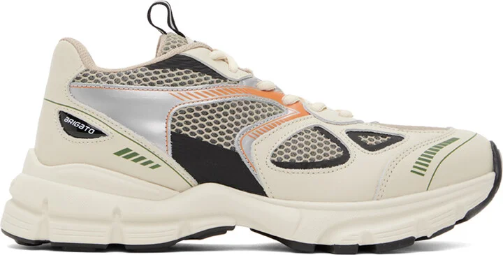 Axel Arigato Off-White & Tan Marathon Runner Sneakers