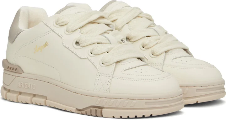 Axel Arigato Off-White & Taupe Area Haze Sneakers - Image 4