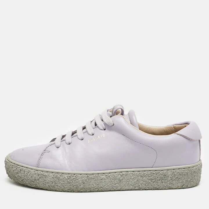 Axel Arigato Purple Leather Lace Up Sneakers Size 39