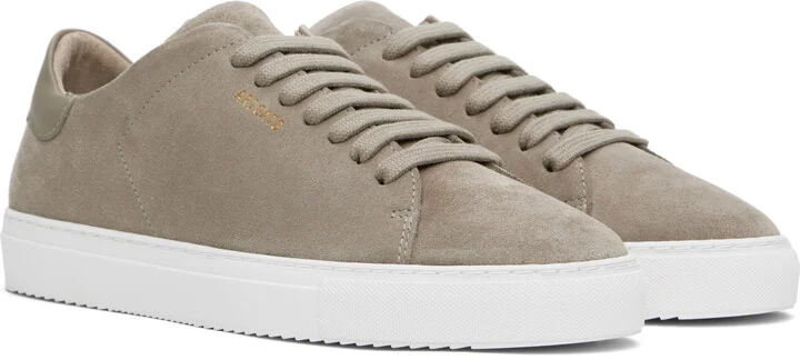 Axel Arigato Taupe Clean 90 Suede Sneakers - Image 4