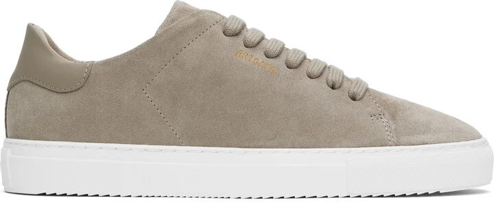 Axel Arigato Taupe Clean 90 Suede Sneakers
