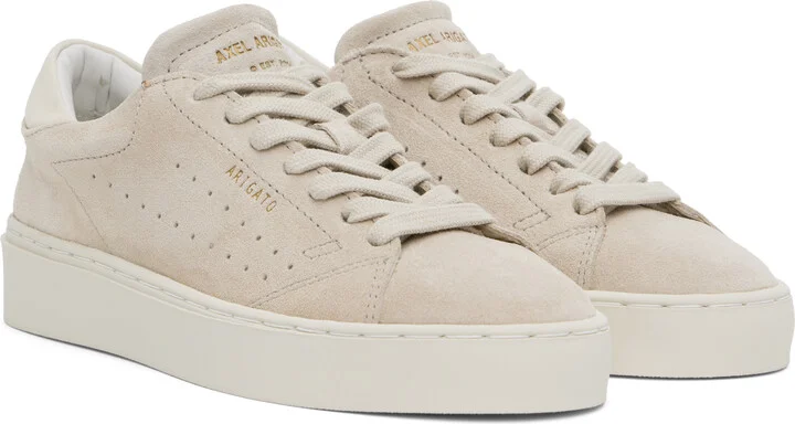 Axel Arigato Taupe Court Suede Sneakers - Image 4