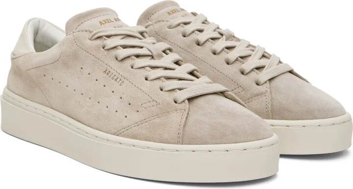 Axel Arigato Taupe Court Suede Sneakers - Image 4
