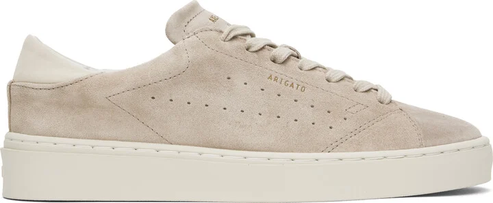 Axel Arigato Taupe Court Suede Sneakers