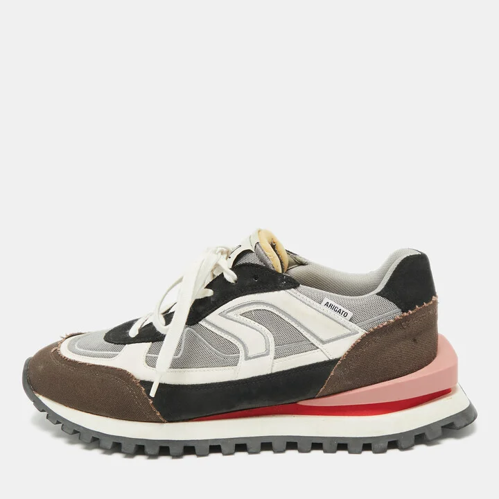 Axel Arigato Tricolor Mesh and Canvas Sonar Low Top Sneakers Size 44