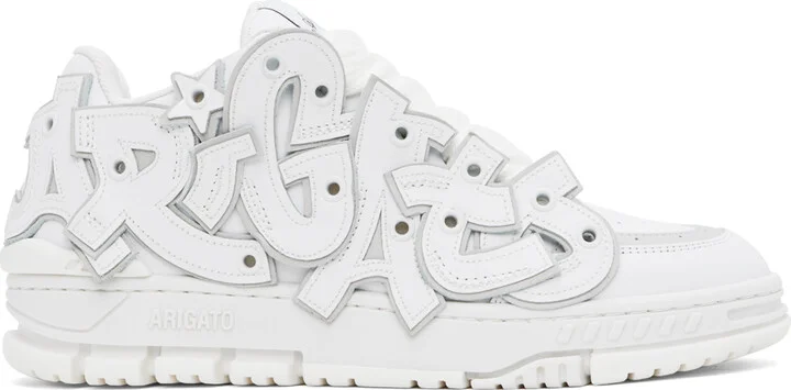 Axel Arigato White Area Typo Sneakers