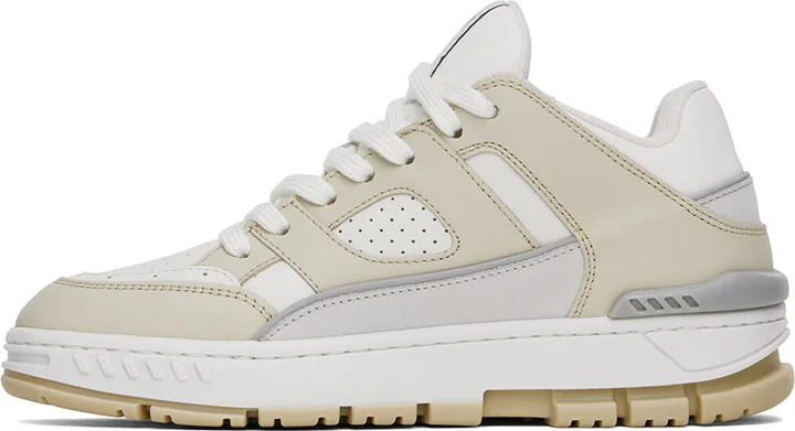 Axel Arigato White & Beige Area Lo Sneakers - Image 3