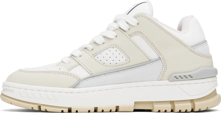 Axel Arigato White & Beige Area Lo Sneakers - Image 3