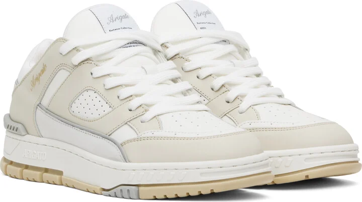 Axel Arigato White & Beige Area Lo Sneakers - Image 4