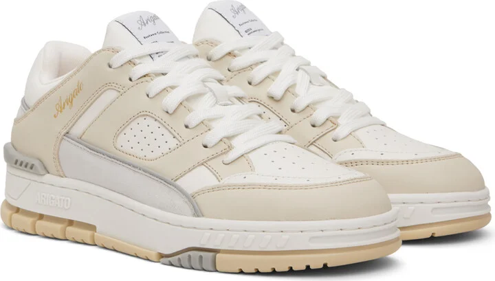 Axel Arigato White & Beige Area Lo Sneakers - Image 4