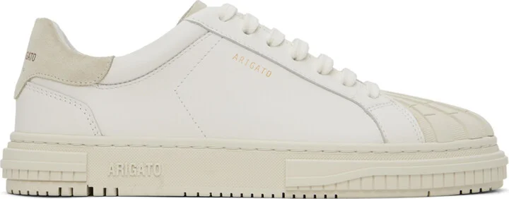 Axel Arigato White & Beige Atlas Toe Cap Sneakers