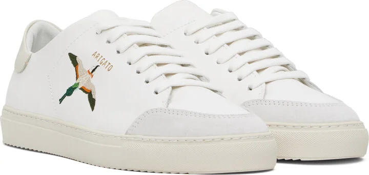 Axel Arigato White & Beige Clean 90 B Bird Sneakers - Image 4