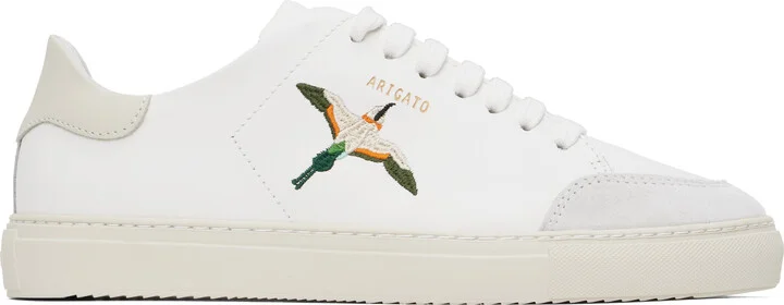 Axel Arigato White & Beige Clean 90 B Bird Sneakers