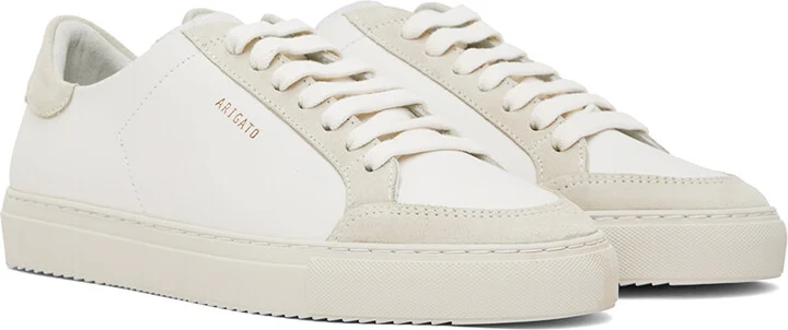 Axel Arigato White & Beige Clean 90 Triple Sneakers - Image 4
