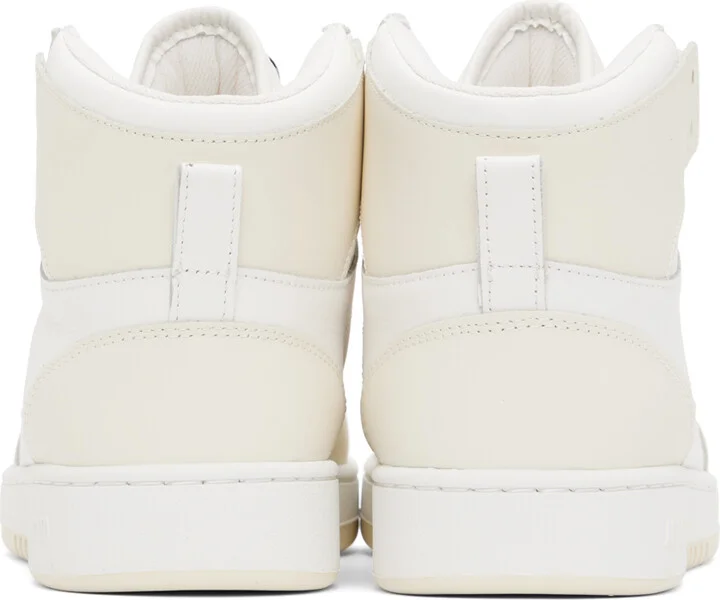 Axel Arigato White & Beige Dice Hi Sneakers - Image 2