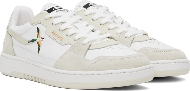 Axel Arigato White & Beige Dice Lo Bee Bird Sneakers - Image 4