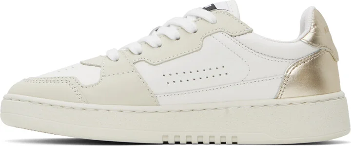 Axel Arigato White & Beige Dice Lo Sneakers - Image 3