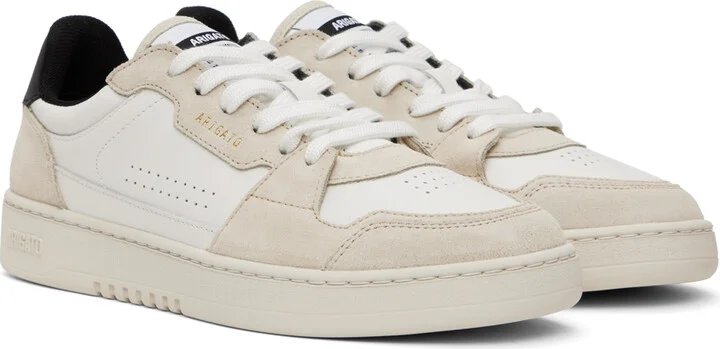 Axel Arigato White & Beige Dice Lo Sneakers - Image 4