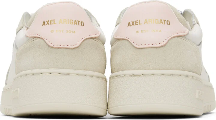 Axel Arigato White & Beige Dice Lo Sneakers - Image 2