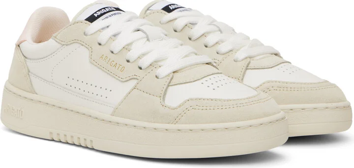 Axel Arigato White & Beige Dice Lo Sneakers - Image 4