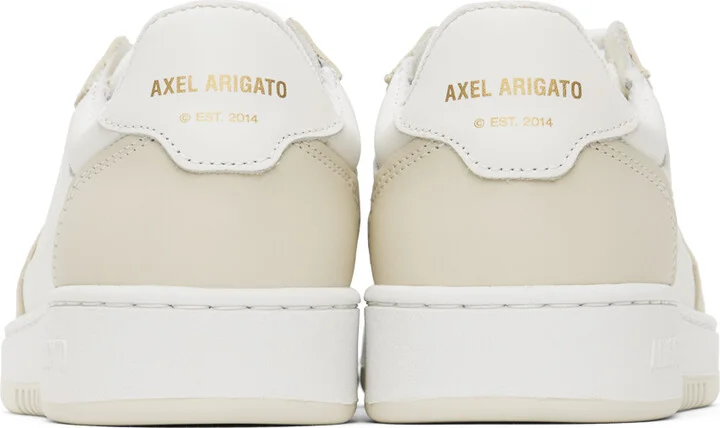 Axel Arigato White & Beige Dice Lo Sneakers - Image 2