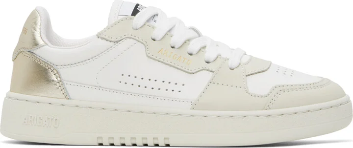 Axel Arigato White & Beige Dice Lo Sneakers