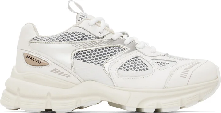 Axel Arigato White & Beige Marathon Sneakers