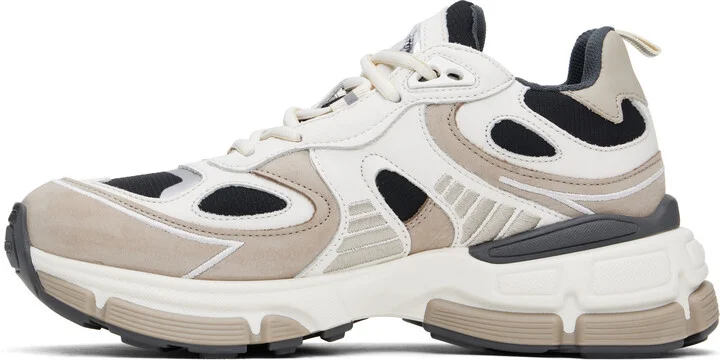 Axel Arigato White & Beige Sphere Runner Sneakers - Image 3