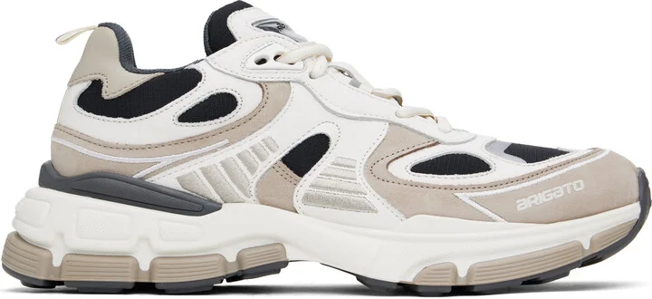 Axel Arigato White & Beige Sphere Runner Sneakers