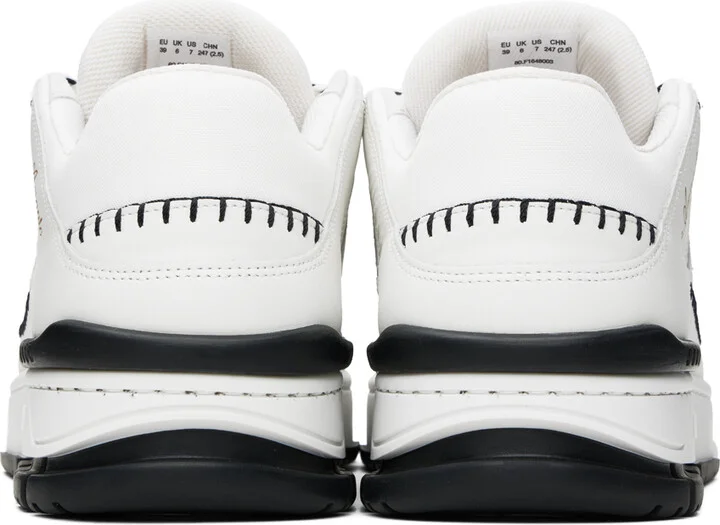 Axel Arigato White & Black Area Lo Stitch Sneakers - Image 2