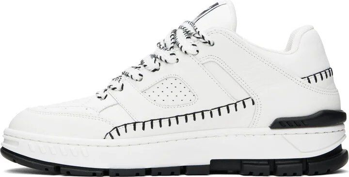 Axel Arigato White & Black Area Lo Stitch Sneakers - Image 3