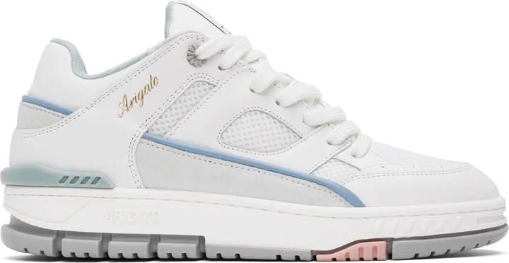 Axel Arigato White & Blue Area Lo Sneakers
