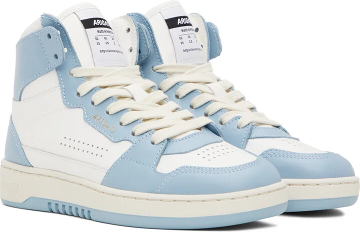 Axel Arigato White & Blue Dice Hi Sneakers - Image 4